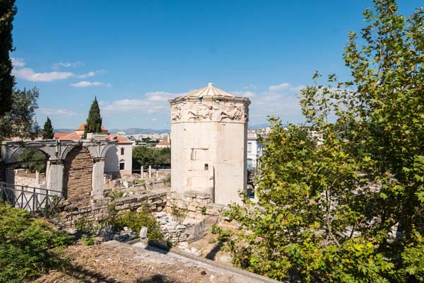 Athen Monastiraki Römische-Agora Turm-der-Winde