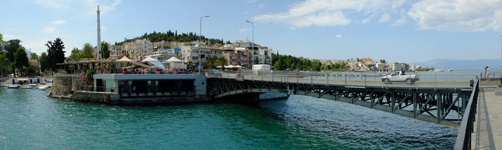 Chalkida Alte Brücke Panorama